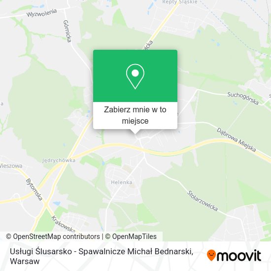 Mapa Usługi Ślusarsko - Spawalnicze Michał Bednarski