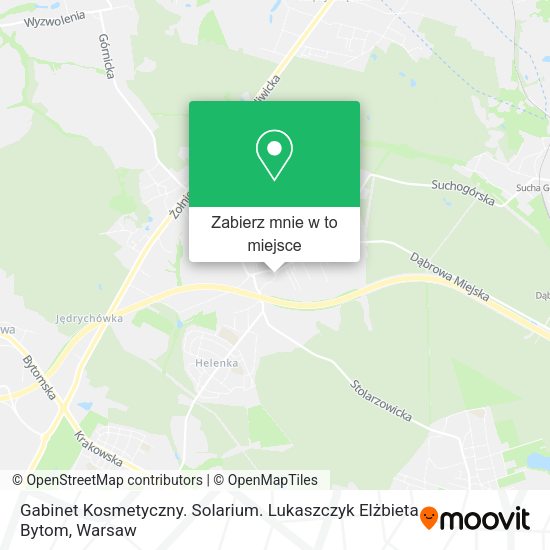 Mapa Gabinet Kosmetyczny. Solarium. Lukaszczyk Elżbieta Bytom