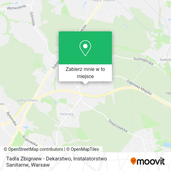 Mapa Tadla Zbigniew - Dekarstwo, Instalatorstwo Sanitarne