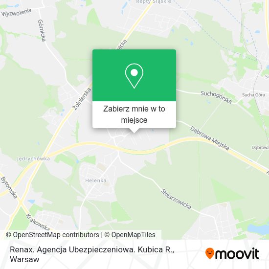 Mapa Renax. Agencja Ubezpieczeniowa. Kubica R.