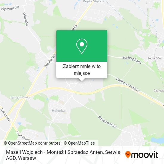 Mapa Maseli Wojciech - Montaż i Sprzedaż Anten, Serwis AGD