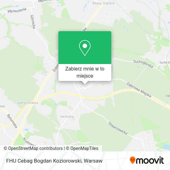 Mapa FHU Cebag Bogdan Koziorowski