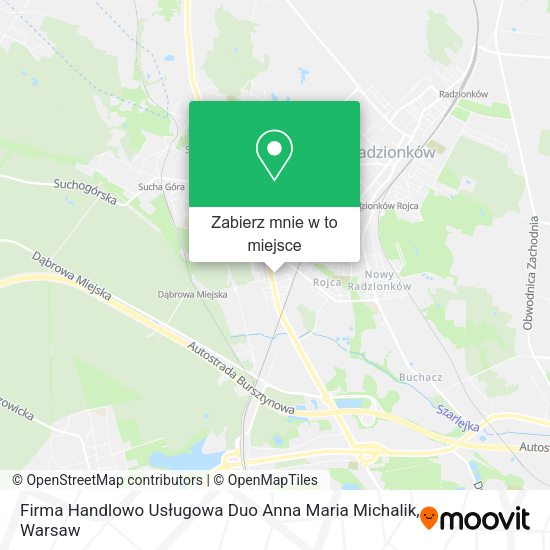 Mapa Firma Handlowo Usługowa Duo Anna Maria Michalik