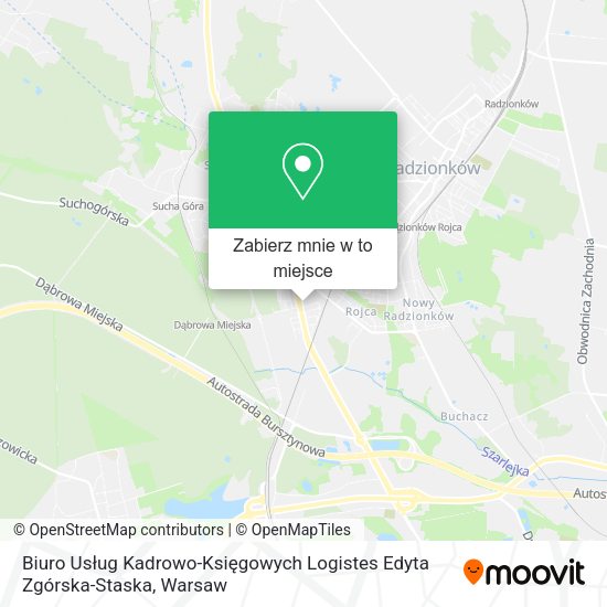 Mapa Biuro Usług Kadrowo-Księgowych Logistes Edyta Zgórska-Staska