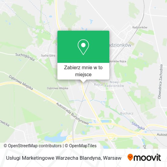 Mapa Usługi Marketingowe Warzecha Blandyna