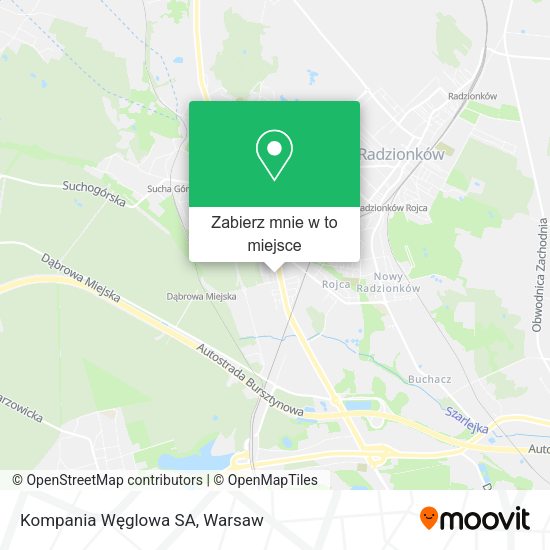 Mapa Kompania Węglowa SA