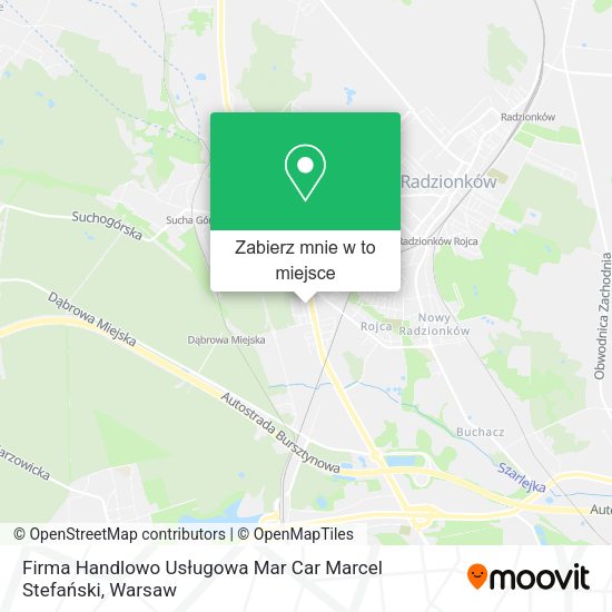 Mapa Firma Handlowo Usługowa Mar Car Marcel Stefański