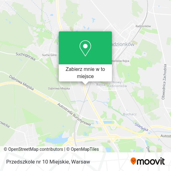 Mapa Przedszkole nr 10 Miejskie