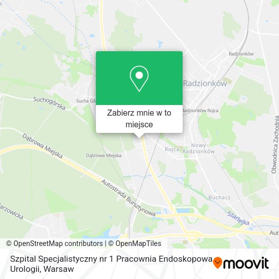 Mapa Szpital Specjalistyczny nr 1 Pracownia Endoskopowa Urologii