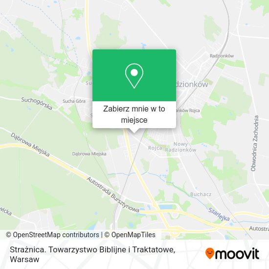 Mapa Strażnica. Towarzystwo Biblijne i Traktatowe