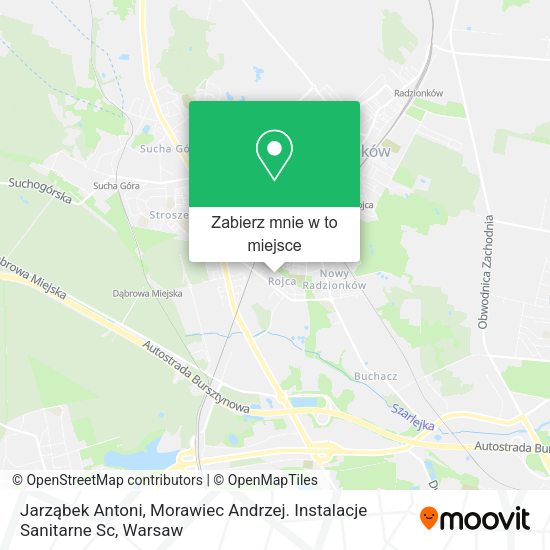 Mapa Jarząbek Antoni, Morawiec Andrzej. Instalacje Sanitarne Sc