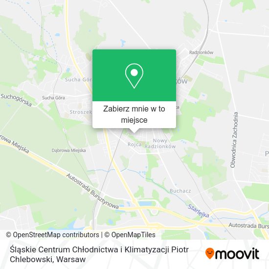 Mapa Śląskie Centrum Chłodnictwa i Klimatyzacji Piotr Chlebowski