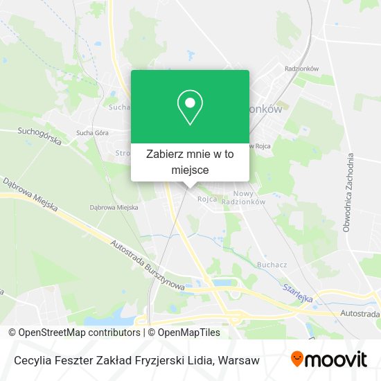 Mapa Cecylia Feszter Zakład Fryzjerski Lidia