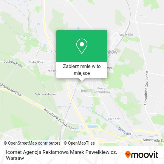 Mapa Icomet Agencja Reklamowa Marek Pawełkiewicz