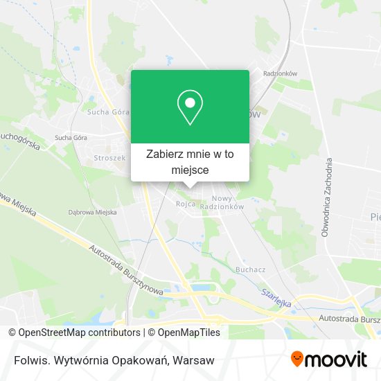 Mapa Folwis. Wytwórnia Opakowań