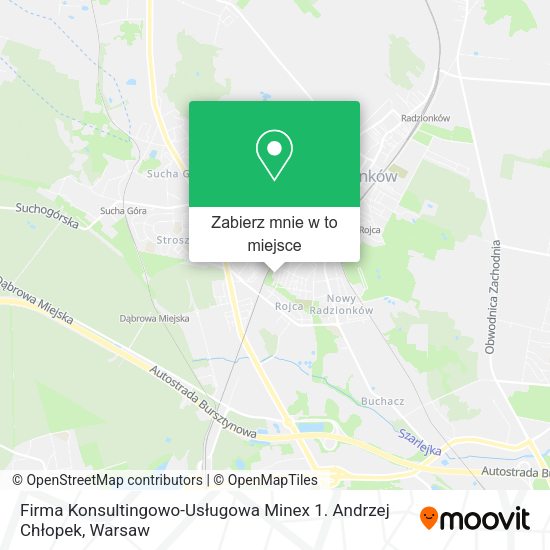 Mapa Firma Konsultingowo-Usługowa Minex 1. Andrzej Chłopek