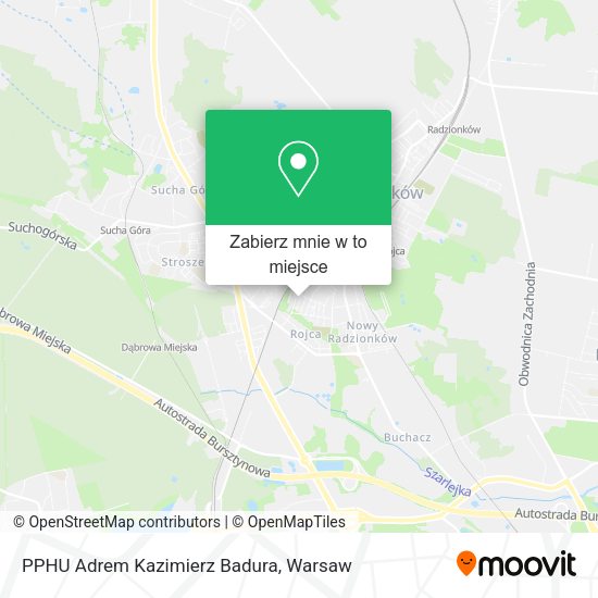 Mapa PPHU Adrem Kazimierz Badura