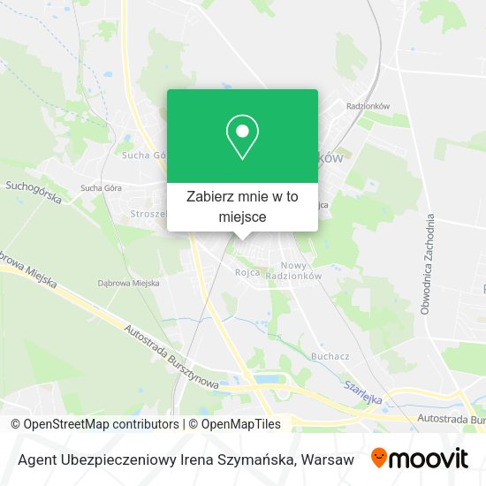 Mapa Agent Ubezpieczeniowy Irena Szymańska