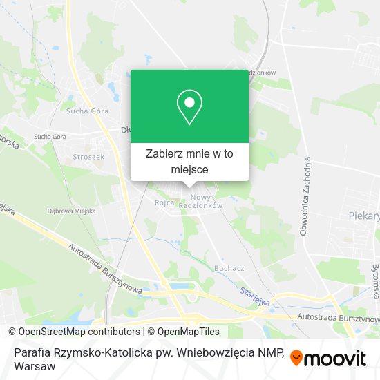 Mapa Parafia Rzymsko-Katolicka pw. Wniebowzięcia NMP