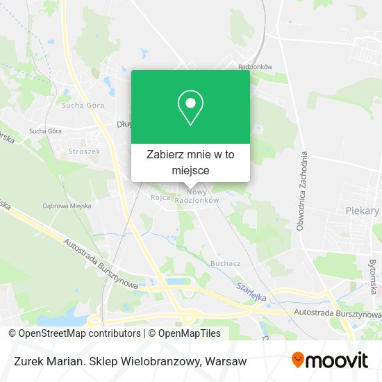 Mapa Zurek Marian. Sklep Wielobranzowy