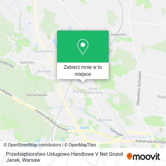 Mapa Przedsiębiorstwo Usługowo Handlowe V Net Grund Jacek