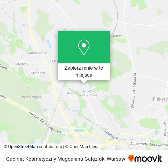 Mapa Gabinet Kosmetyczny Magdalena Gałęziok