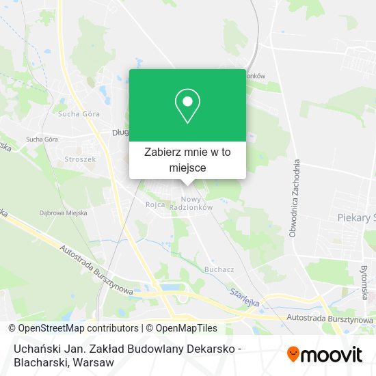 Mapa Uchański Jan. Zakład Budowlany Dekarsko - Blacharski