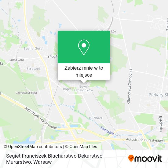 Mapa Segiet Franciszek Blacharstwo Dekarstwo Murarstwo