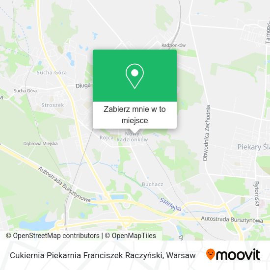 Mapa Cukiernia Piekarnia Franciszek Raczyński