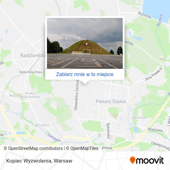 Mapa Kopiec Wyzwolenia