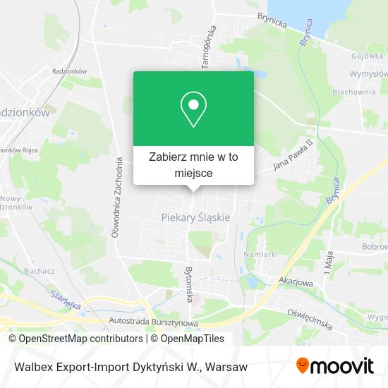 Mapa Walbex Export-Import Dyktyński W.