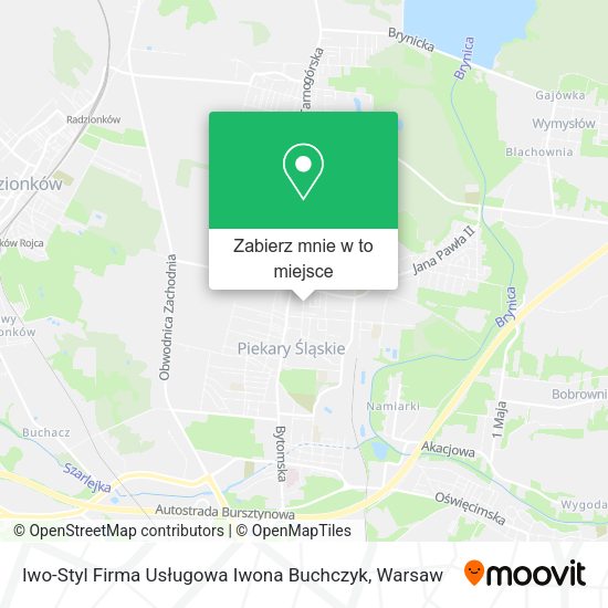 Mapa Iwo-Styl Firma Usługowa Iwona Buchczyk