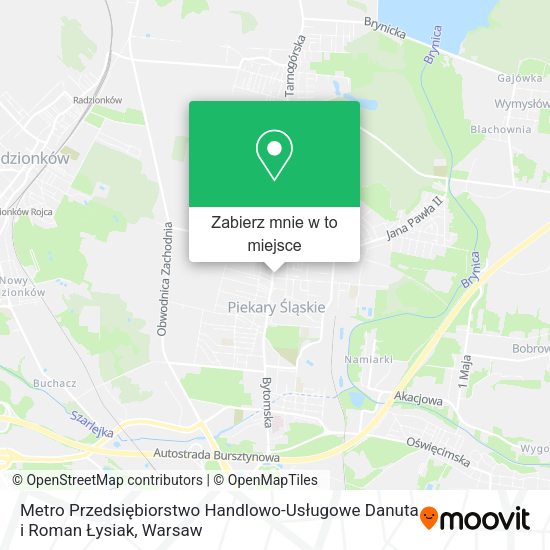 Mapa Metro Przedsiębiorstwo Handlowo-Usługowe Danuta i Roman Łysiak