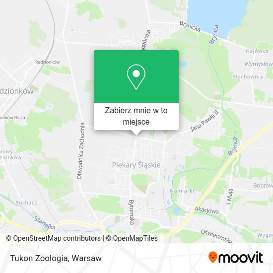 Mapa Tukon Zoologia