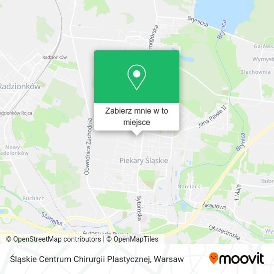 Mapa Śląskie Centrum Chirurgii Plastycznej