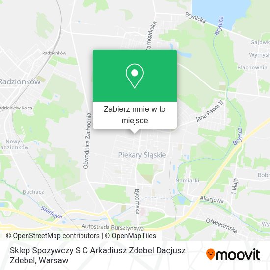 Mapa Sklep Spozywczy S C Arkadiusz Zdebel Dacjusz Zdebel