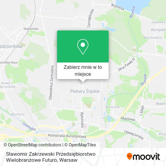 Mapa Sławomir Zakrzewski Przedsiębiorstwo Wielobranżowe Futuro