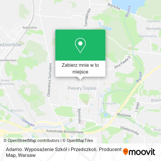 Mapa Adamo. Wyposażenie Szkół i Przedszkoli. Producent Map