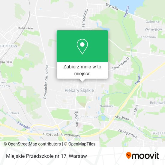 Mapa Miejskie Przedszkole nr 17