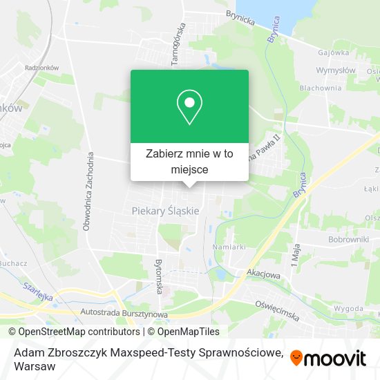 Mapa Adam Zbroszczyk Maxspeed-Testy Sprawnościowe