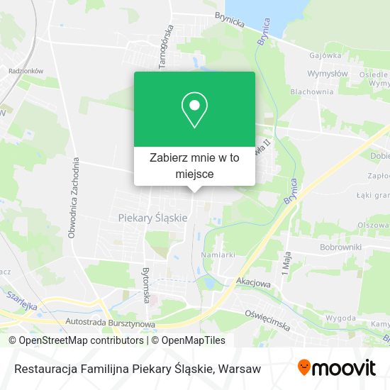 Mapa Restauracja Familijna Piekary Śląskie