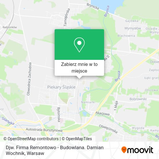 Mapa Djw. Firma Remontowo - Budowlana. Damian Wochnik