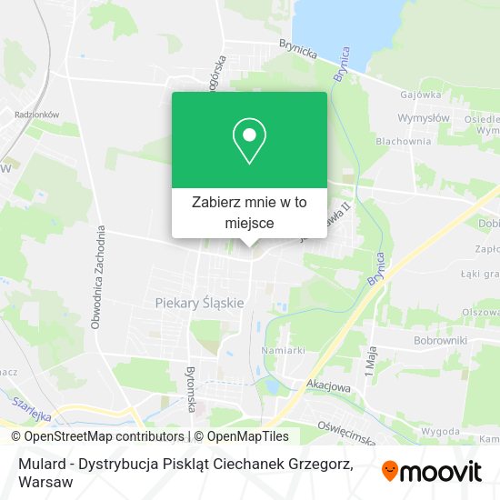 Mapa Mulard - Dystrybucja Piskląt Ciechanek Grzegorz