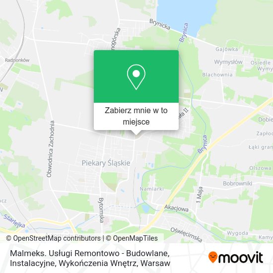 Mapa Malmeks. Usługi Remontowo - Budowlane, Instalacyjne, Wykończenia Wnętrz