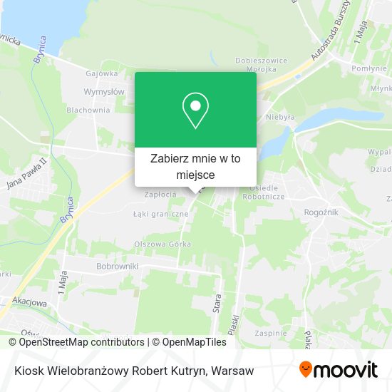 Mapa Kiosk Wielobranżowy Robert Kutryn