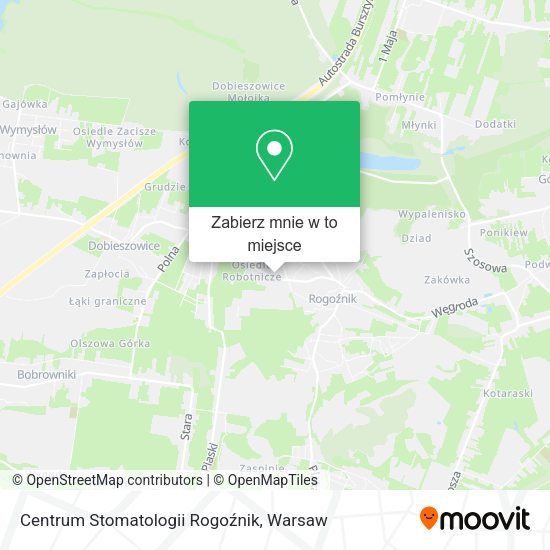 Mapa Centrum Stomatologii Rogoźnik