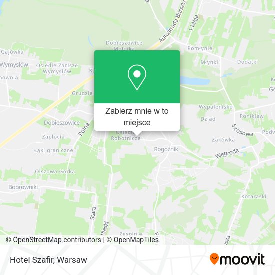 Mapa Hotel Szafir