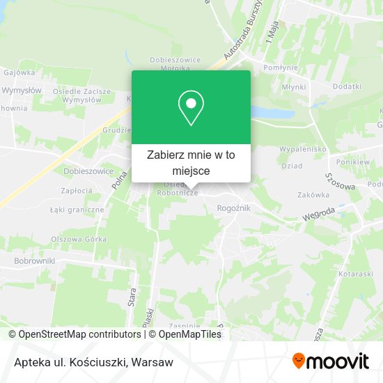 Mapa Apteka ul. Kościuszki