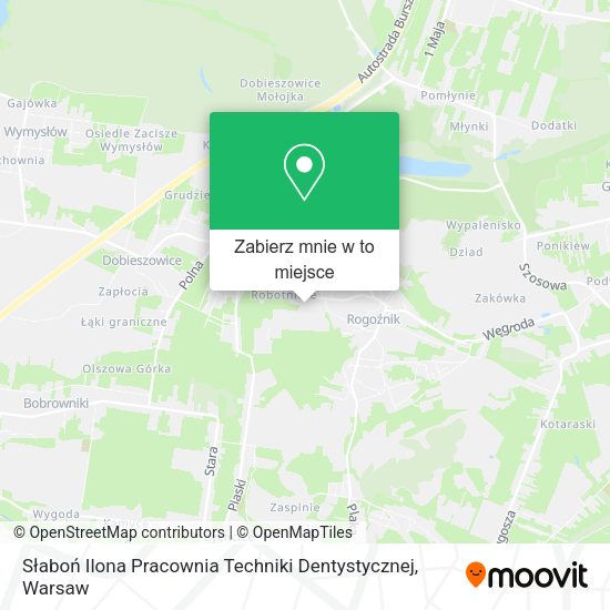 Mapa Słaboń Ilona Pracownia Techniki Dentystycznej