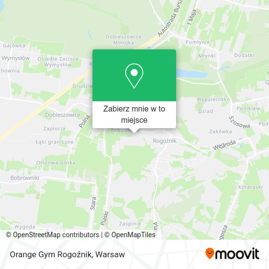 Mapa Orange Gym Rogoźnik